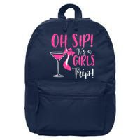 Oh Sip It's A Trip Fun Wine Party Hight Heel 16 in Basic Backpack