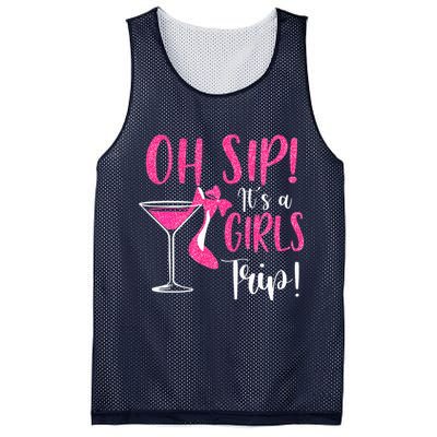 Oh Sip It's A Trip Fun Wine Party Hight Heel Mesh Reversible Basketball Jersey Tank