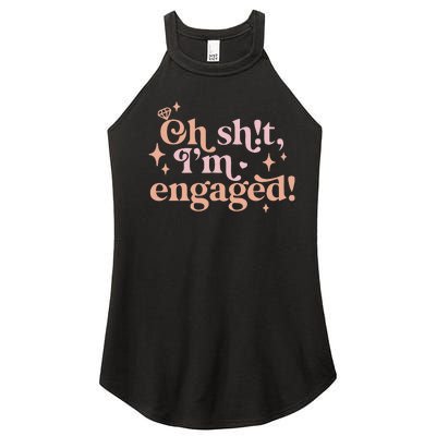 Oh Sh!T IM Engaged Women’s Perfect Tri Rocker Tank