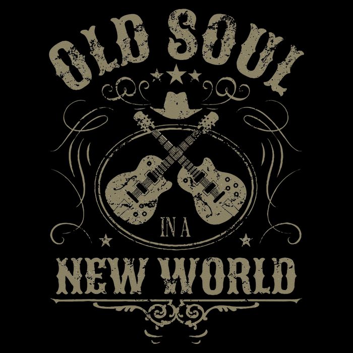Old Soul In A New World Country Bluegrass Music Guitar Fan 16 in Basic Backpack