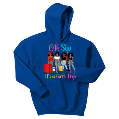 Oh Sip Its A Trip Black Queen African American Gift Kids Hoodie