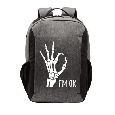 Ok Sign I'm Ok Skeleton Hand Halloween Costume Idea Vector Backpack