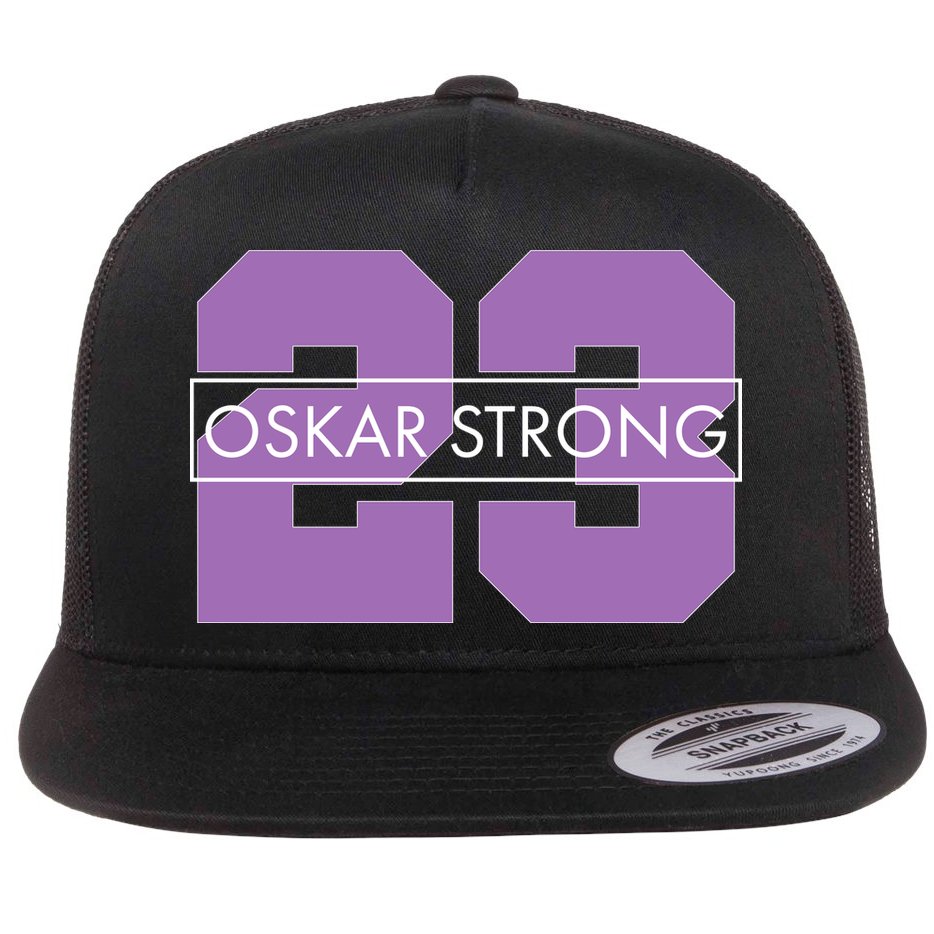 Oskar Strong Flat Bill Trucker Hat