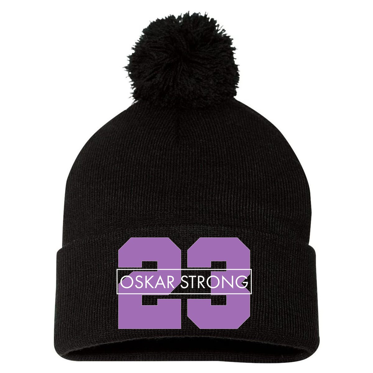 Oskar Strong Pom Pom 12in Knit Beanie
