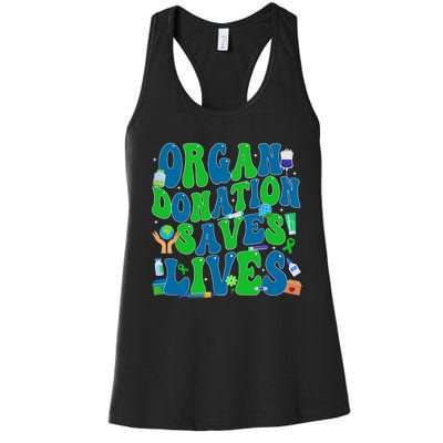 Organ Saves Lives National Donate Life Awareness Women's Racerback Tank