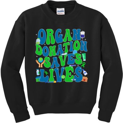 Organ Saves Lives National Donate Life Awareness Kids Sweatshirt