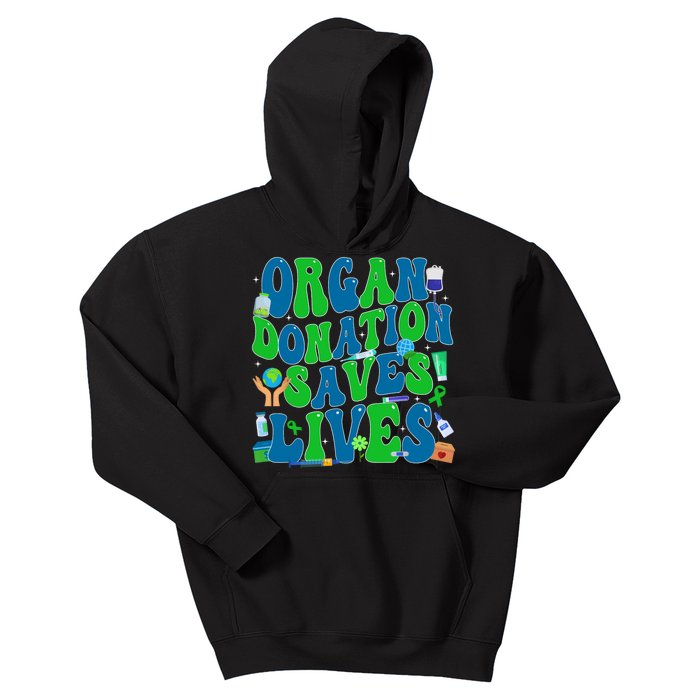 Organ Saves Lives National Donate Life Awareness Kids Hoodie