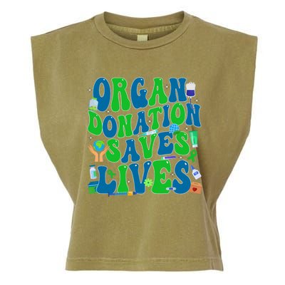 Organ Saves Lives National Donate Life Awareness Garment-Dyed Women's Muscle Tee