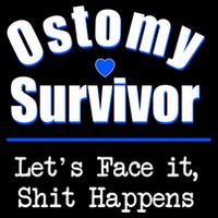 Ostomy Survivor Lets Face It Shit Happens Colon Cancer Great Gift Cooling Performance Crew T-Shirt