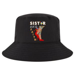 OES Sistar Leopard Walk By Faith Order Of The Eastern Star Cool Comfort Performance Bucket Hat