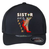 OES Sistar Leopard Walk By Faith Order Of The Eastern Star Flexfit Unipanel Trucker Cap