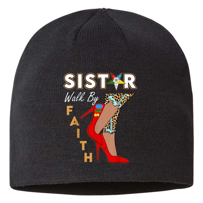 OES Sistar Leopard Walk By Faith Order Of The Eastern Star Sustainable Beanie