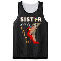 OES Sistar Leopard Walk By Faith Order Of The Eastern Star Mesh Reversible Basketball Jersey Tank