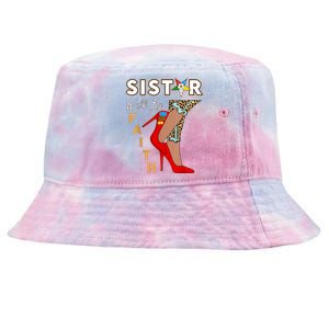 OES Sistar Leopard Walk By Faith Order Of The Eastern Star Tie-Dyed Bucket Hat