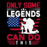Only Some Legends Can Do This American Flag Gift Memorial Day Drawstring Bag