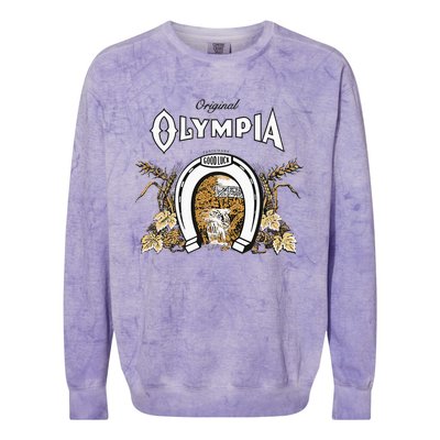 Olympia Style Logo Colorblast Crewneck Sweatshirt