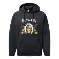 Olympia Style Logo Performance Fleece Hoodie