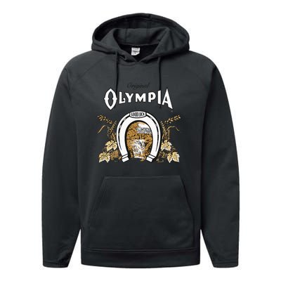 Olympia Style Logo Performance Fleece Hoodie