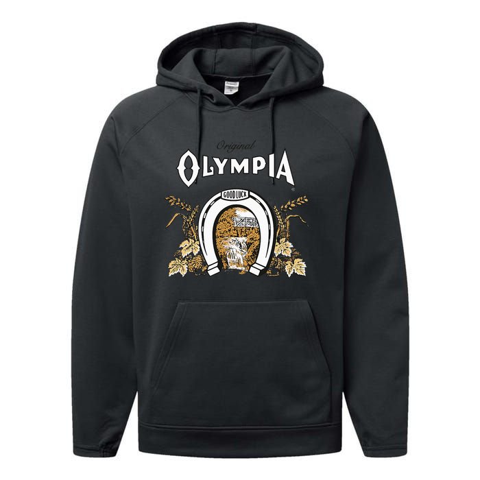 Olympia Style Logo Performance Fleece Hoodie