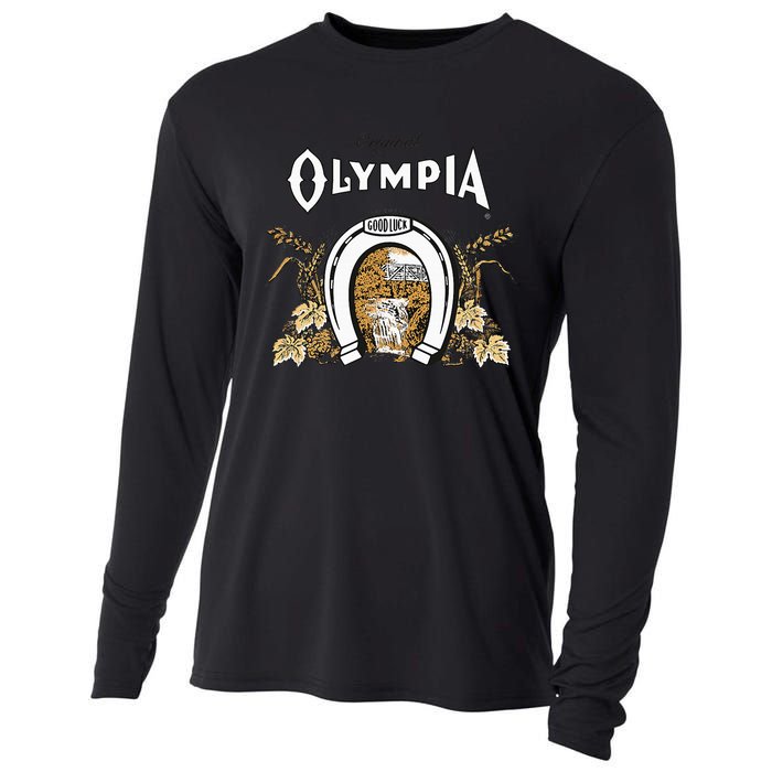 Olympia Style Logo Cooling Performance Long Sleeve Crew