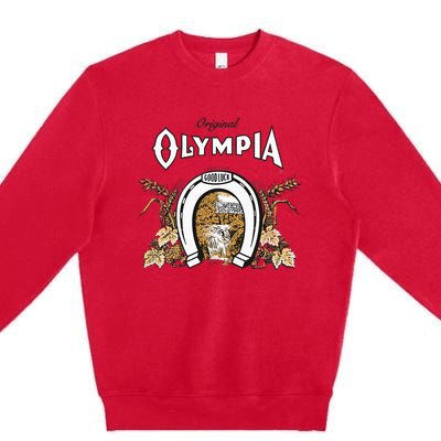 Olympia Style Logo Premium Crewneck Sweatshirt