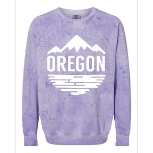 Oregon Simple Logo Colorblast Crewneck Sweatshirt