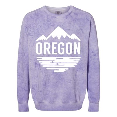 Oregon Simple Logo Colorblast Crewneck Sweatshirt