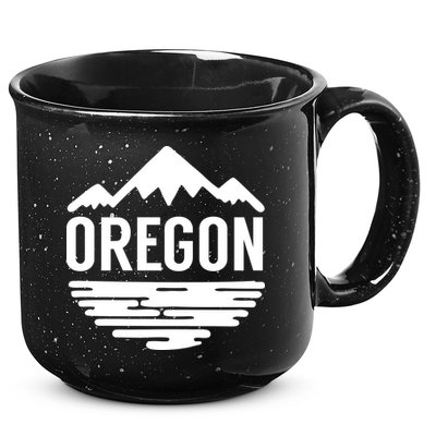 Oregon Simple Logo 15oz Campfire Ceramic Mug