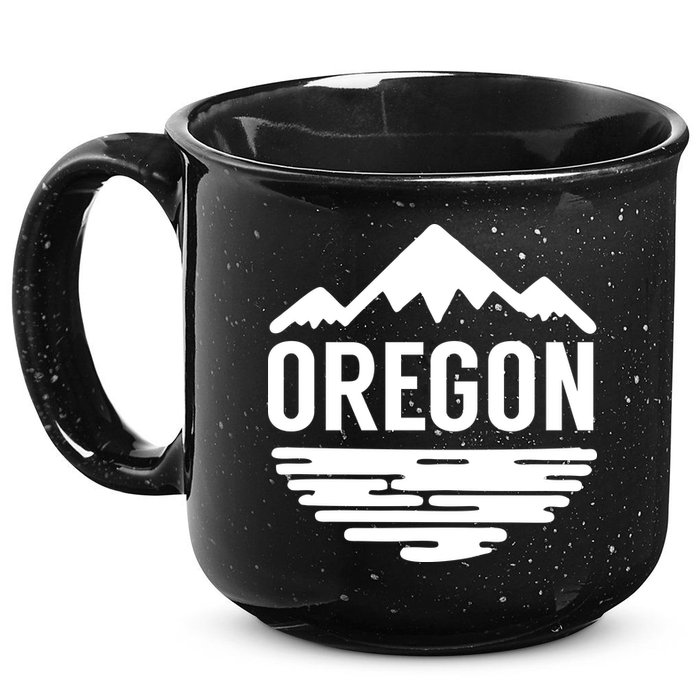 Oregon Simple Logo 15oz Campfire Ceramic Mug