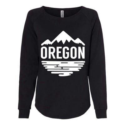 Oregon Simple Logo Womens California Wash Sweatshirt