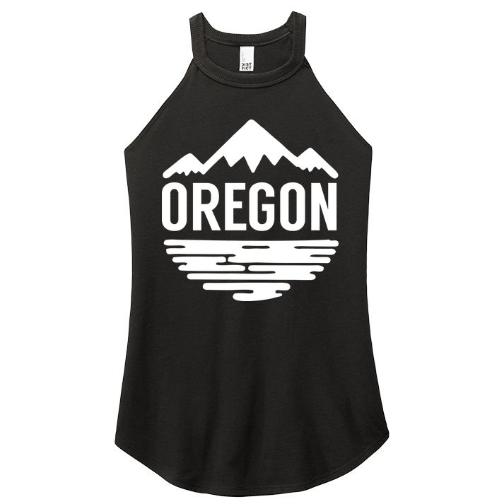 Oregon Simple Logo Women's Perfect Tri Rocker Tank