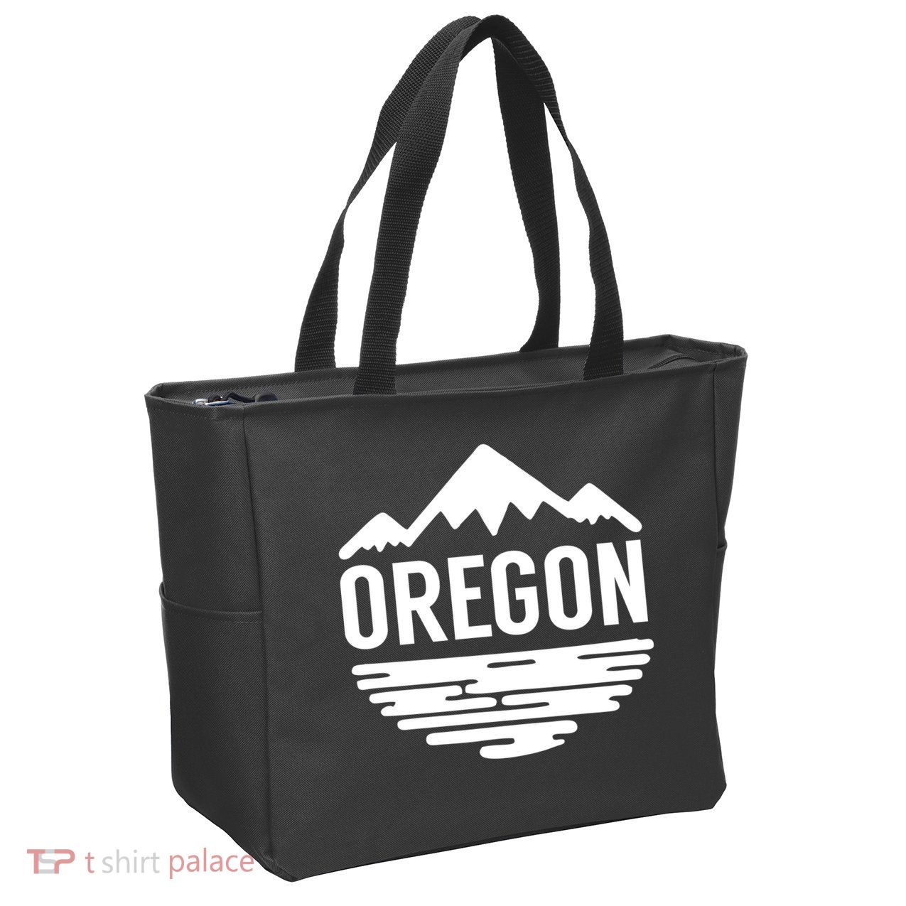 Oregon Simple Logo Zip Tote Bag