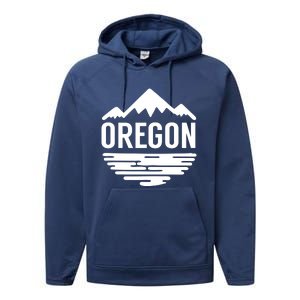 Oregon Simple Logo Performance Fleece Hoodie