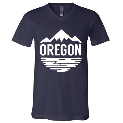 Oregon Simple Logo V-Neck T-Shirt