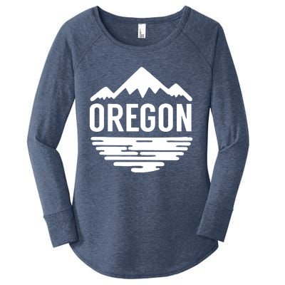 Oregon Simple Logo Women's Perfect Tri Tunic Long Sleeve Shirt