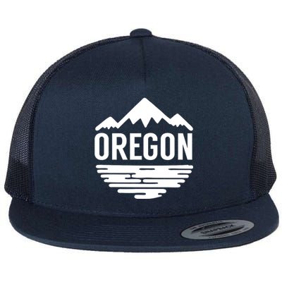 Oregon Simple Logo Flat Bill Trucker Hat