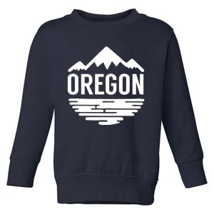 Oregon Simple Logo Toddler Sweatshirt