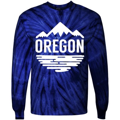 Oregon Simple Logo Tie-Dye Long Sleeve Shirt