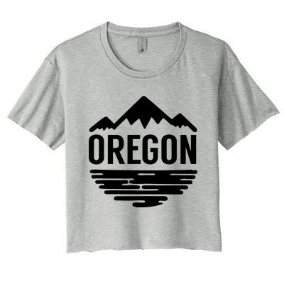 Oregon Simple Logo Women's Crop Top Tee