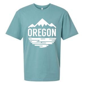 Oregon Simple Logo Sueded Cloud Jersey T-Shirt