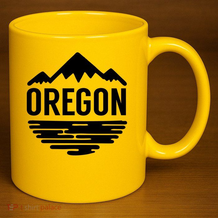 Oregon Simple Logo 11oz C Handle Ceramic Mug