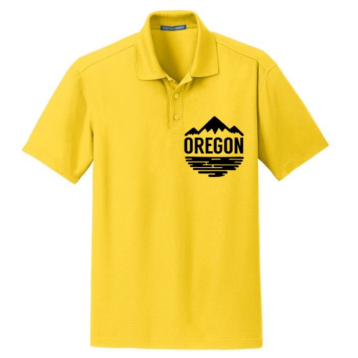 Oregon Simple Logo Dry Zone Grid Polo