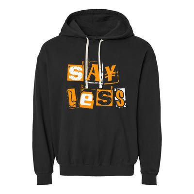 Orange Say Less Orange Color Garment-Dyed Fleece Hoodie