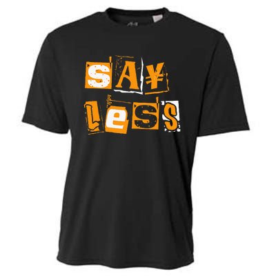 Orange Say Less Orange Color Cooling Performance Crew T-Shirt