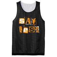 Orange Say Less Orange Color Mesh Reversible Basketball Jersey Tank