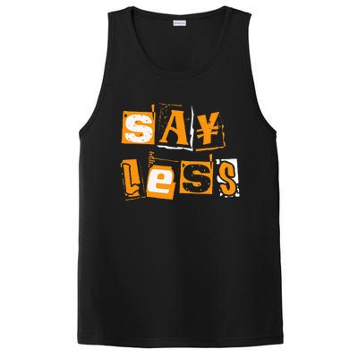 Orange Say Less Orange Color PosiCharge Competitor Tank