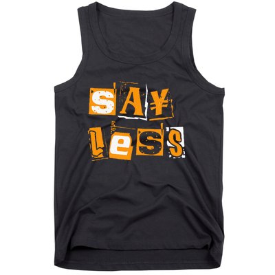 Orange Say Less Orange Color Tank Top