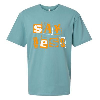 Orange Say Less Orange Color Sueded Cloud Jersey T-Shirt