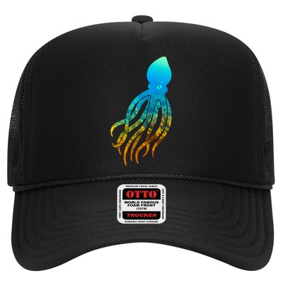 Octopus Squid Lovers Silhouette Earth Day And Ocean Week Gift Hat