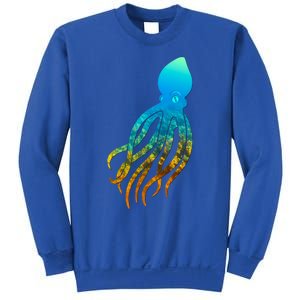 Octopus Squid Lovers Silhouette Earth Day And Ocean Week Gift Sweatshirt